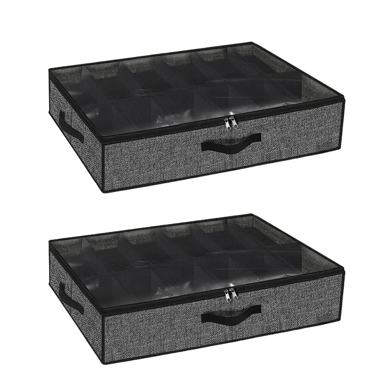 

Прозрачный складной органайзер для обуви из нетканого материала