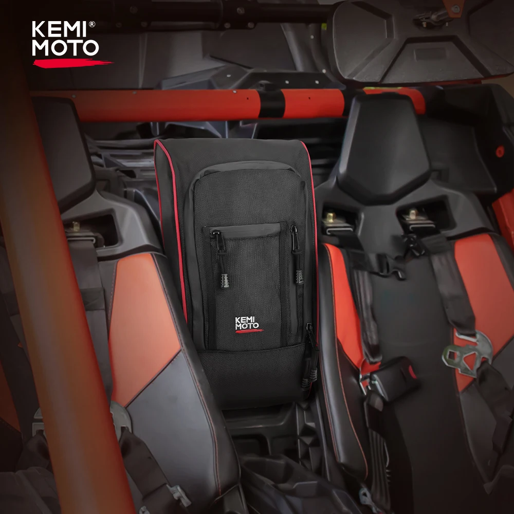 KEMIMOTO X3 UTV 1680D Seats Center Console Storage Bag For Can-am Maverick X3, Maverick X3 MAX 2017-2022