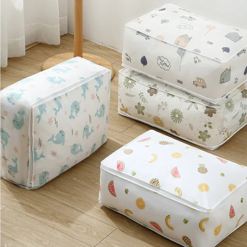 

Quilt Clothes Storage Bag Portable Big Capacity Dust-proof Moisture-proof Household Sweater Blanket Organizer Box Home Storage