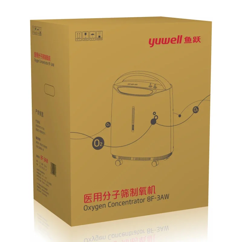 Молекулярный Ситовый концентратор Yuwell расход кислорода 3 л интеллектуальное