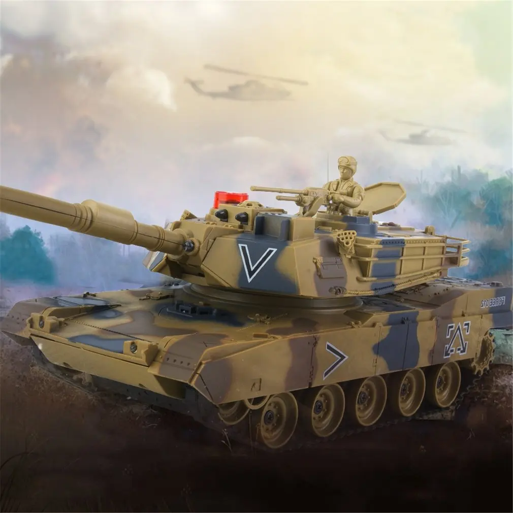 778-1/2/3/4 симуляция 1:24 RC боевой танк игрушки гусеничный свет с светильник ционным