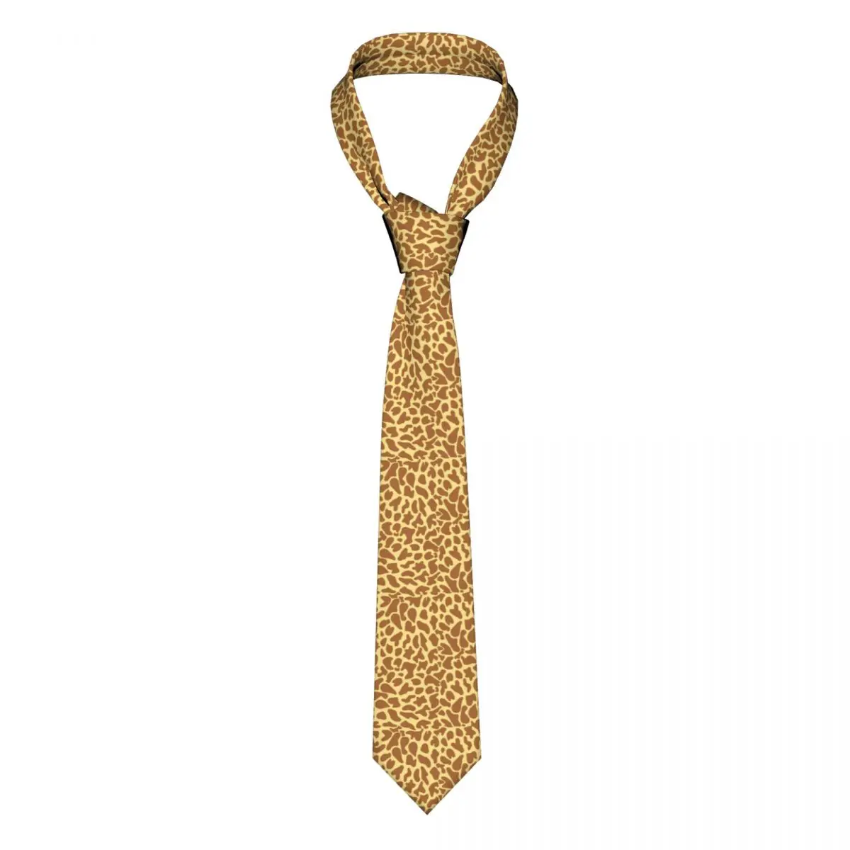 

Giraffe Animal Print Tie Brown Spot Man Pattern Neck Ties Accessories Blouse Party Polyester Silk Cravat