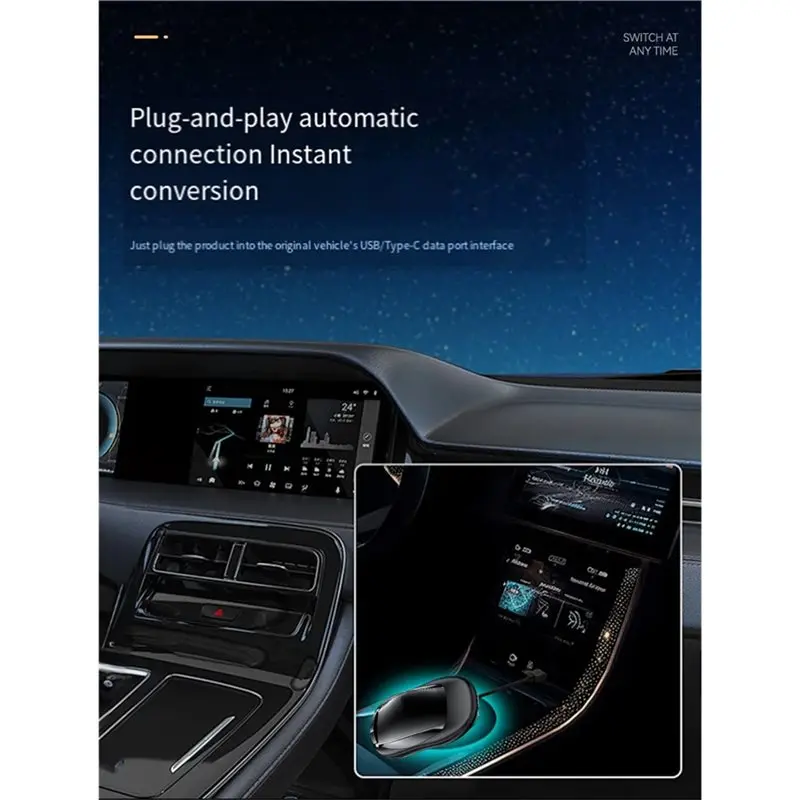 Фото [НОВИНКА A09R!】 Модуль соединения автомобильной машины Carplay для Android Car Box Smart Aibox Carplay Box Система 3 в 1 (без GPS) №4