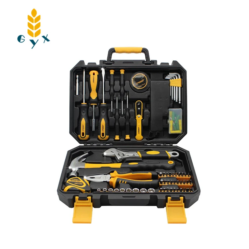 Tool set metric socket wrench Hand tool kit storage box Socket  screwdriver household hardware hand tools