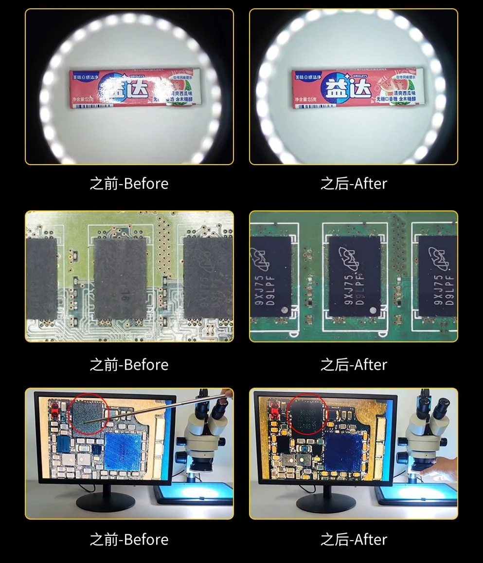 Микроскоп поляризационный 96 осветительных приборов светодиодное кольцо лампа
