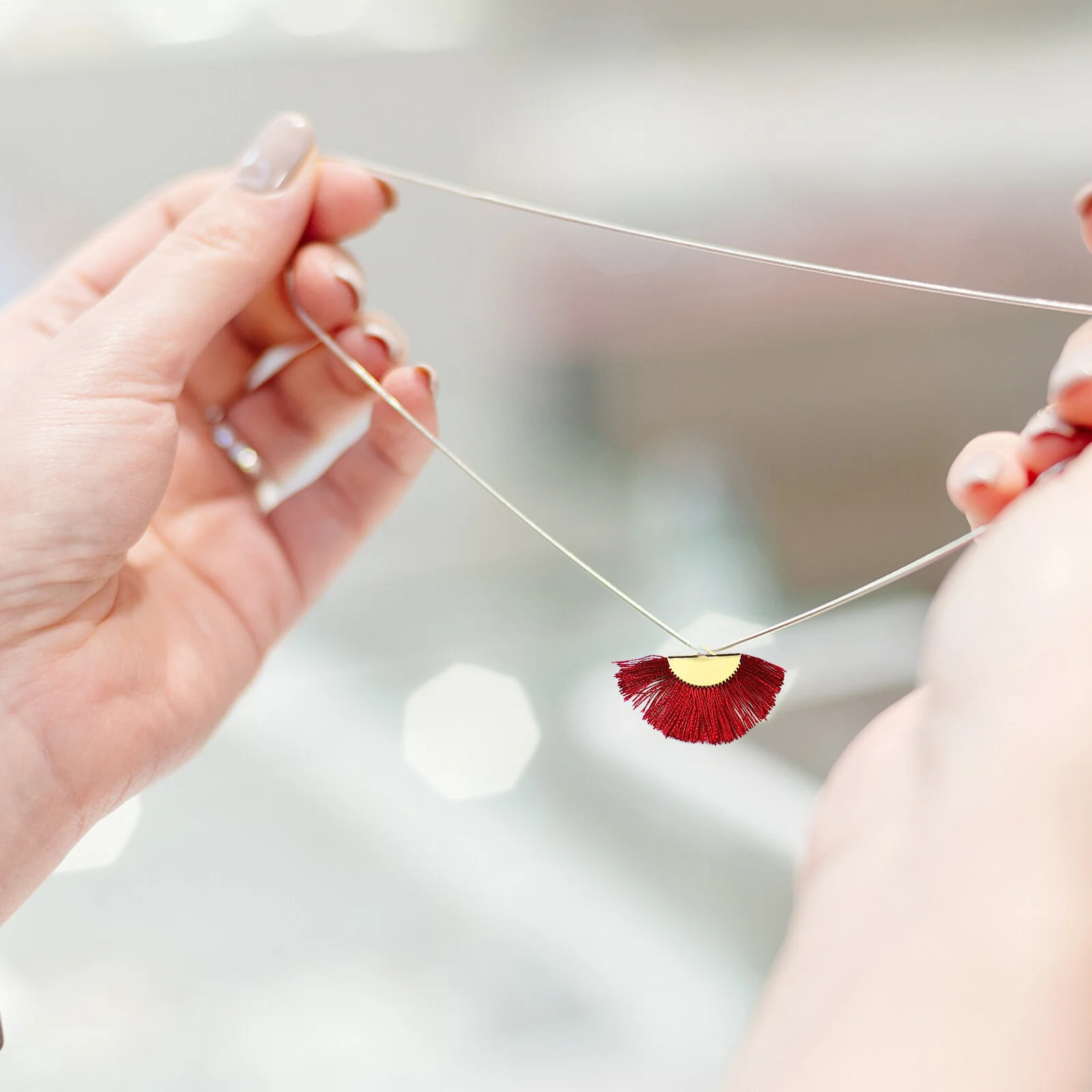 300 Pcs Fastener Clasps Jewelry Making Beaded Necklace Connectors Ends Alloy Accessories