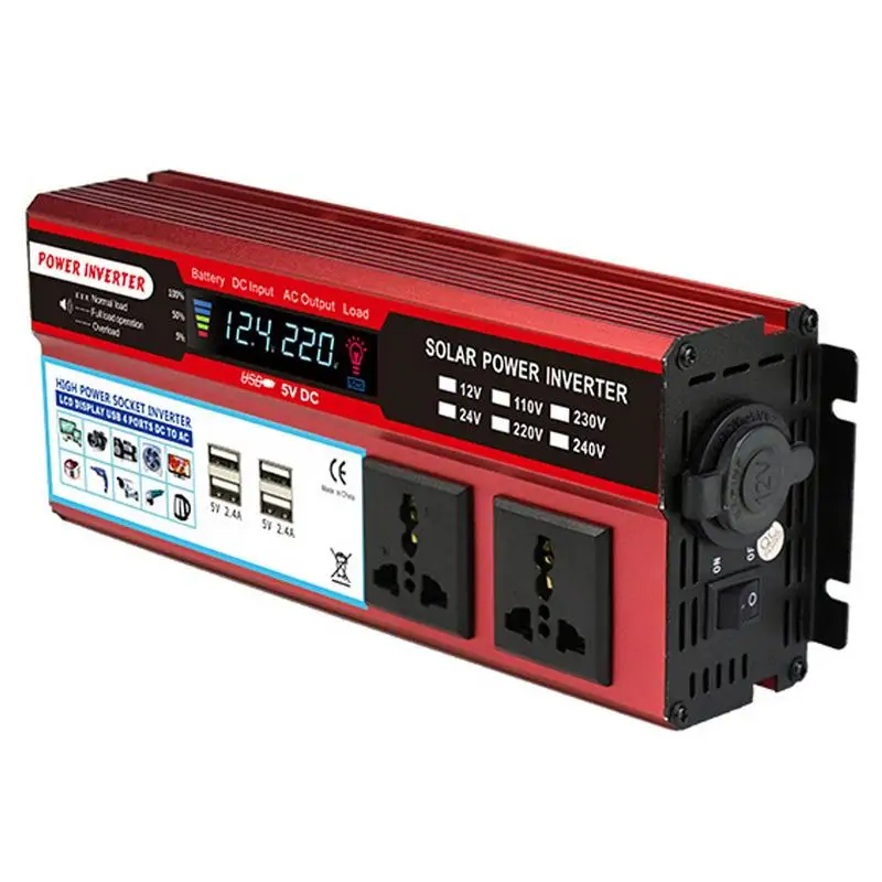 

Car Power Inverter Car Inverter Modified Power Inverters 2000W AC 100V-120V/AC 220-240V Power Inverter With USB Ports & Cooling