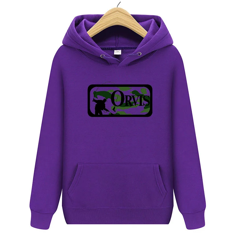 Мужская толстовка с рисунком ORVIS капюшоном для мужчин и женщин