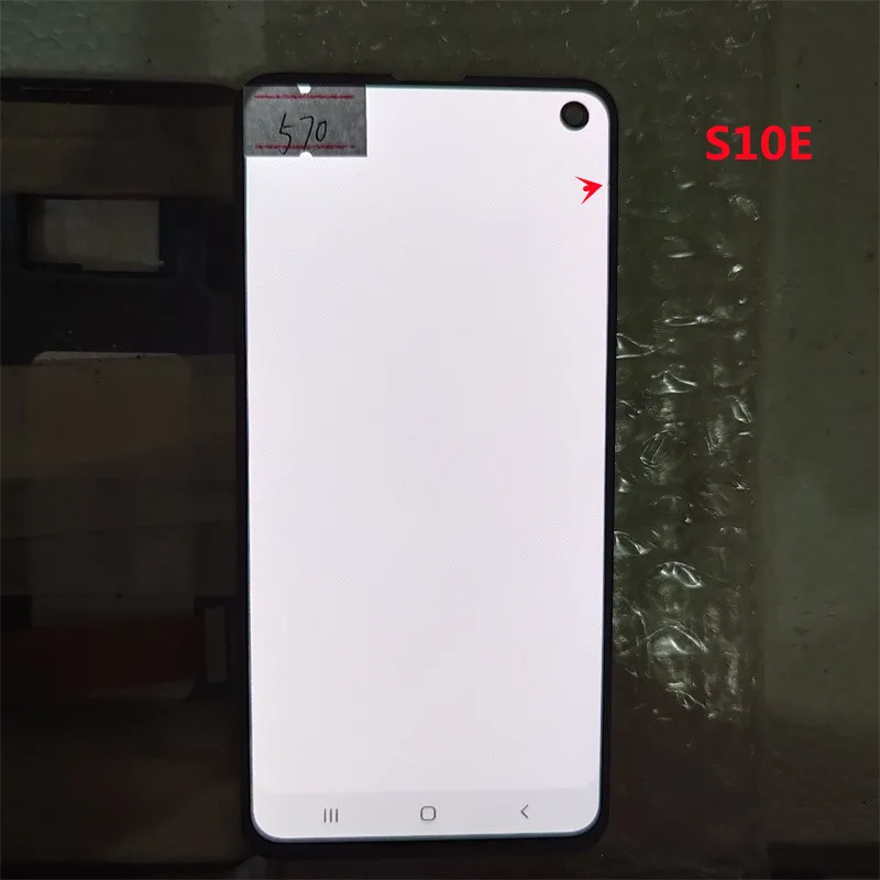 Оригинальный сенсорный ЖК-монитор для Samsung Galaxy S10E без рамки с точкой в сборе |