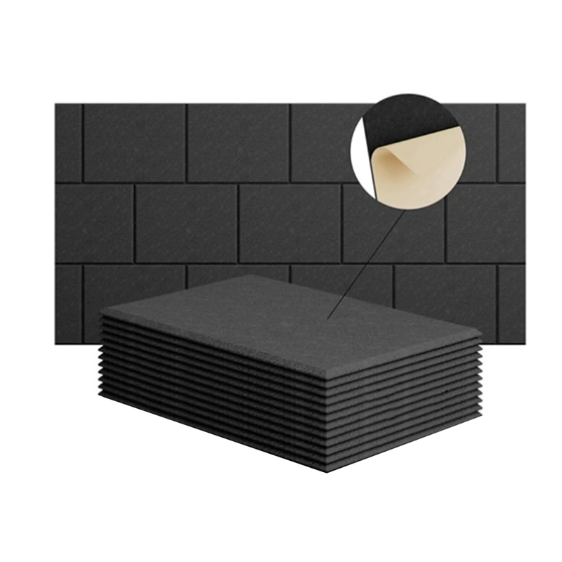 12 шт./упаковка самоклеящиеся акустические панели звукостойкие пенопластовые