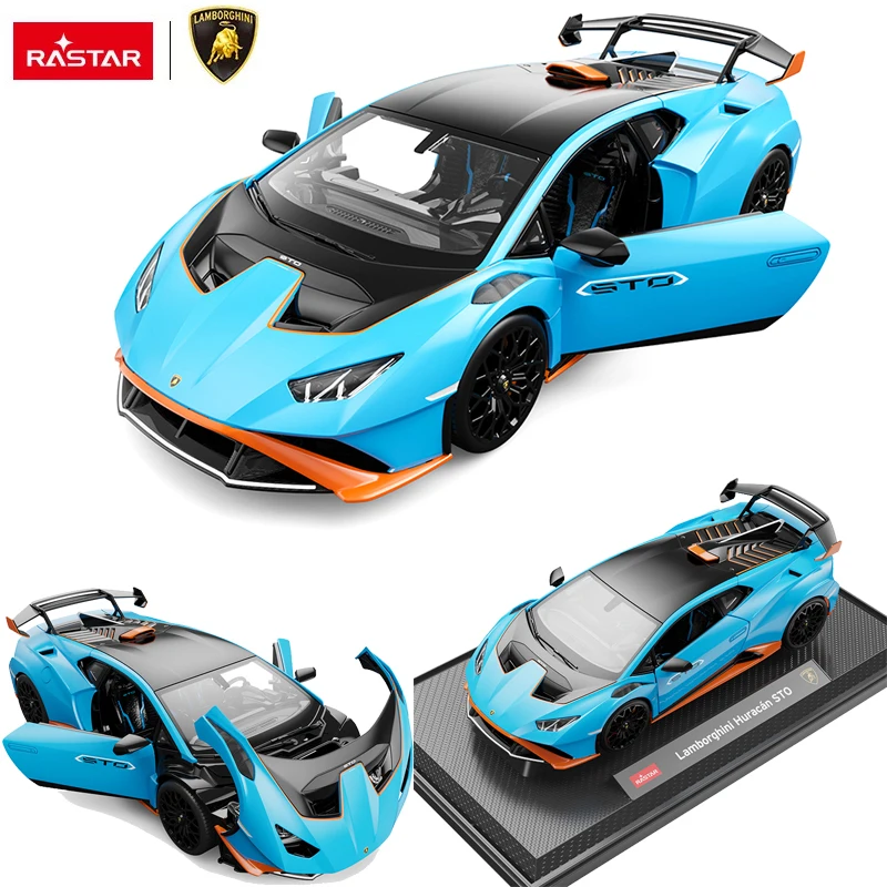 

RASTAR 1:18 Lamborghini Huracan STO Supercar Diecast Car Model Toy Die Cast Model Car Collection Gifts For Adults Children