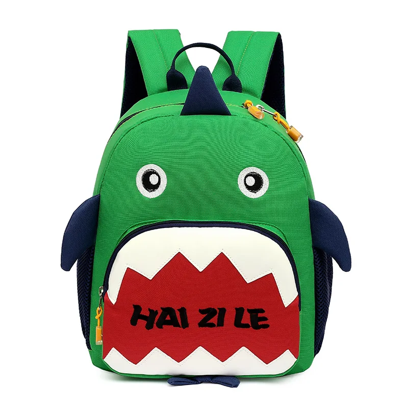 New Children Cartoon Shark Backpacks In Kindergarten Boys Girls Baby School Bags Cute Kids Backpack First Grade Anti Loss Bag