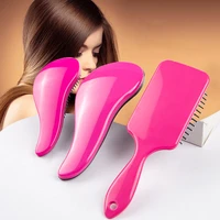 rose red hair comb for women high quality wet detangle magic hair brush anti knot large plate comb air cushion combs for curly