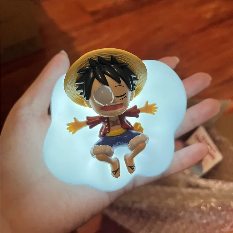Night Light Luffy Zoro Nami Sanji Chopper Figures Sweet Dream Series Led Ornament Surprise Toys Gift