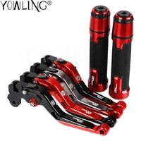 tracer 700 motorcycle cnc aluminum brake clutch levers handlebar knobs handle hand grip ends for yamaha tracer700 2018 2019 2020