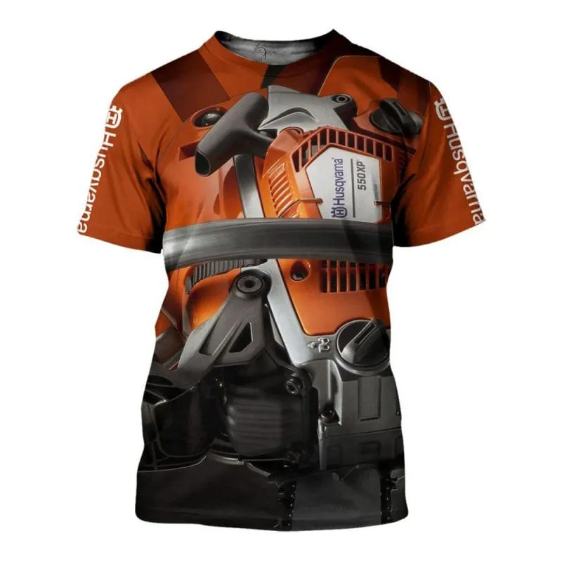 

Лидер продаж, футболка с рисунком искусственной кожи Makita, мужская Тонкая футболка с круглым вырезом и короткими рукавами, Повседневная футб...