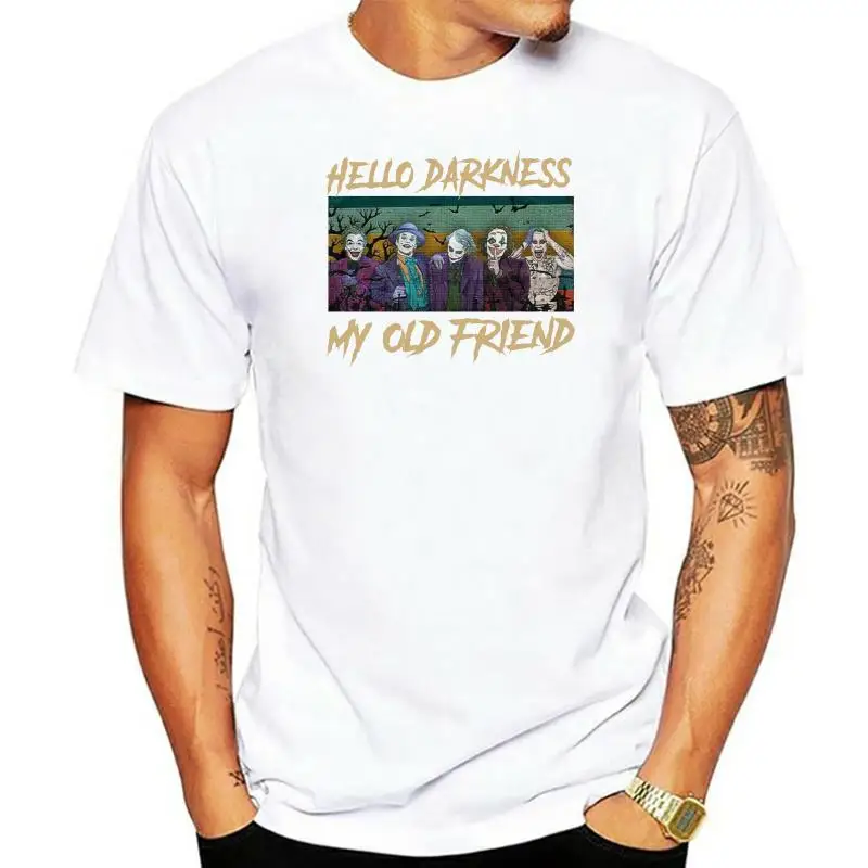 

Joker Hello Darkness My Old Friends Vintage Shirt Pure Cotton Tee Shirt