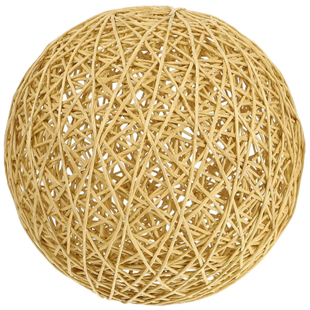 

Lampshade Cover Pendant Woven Lampshades Rattan Rustic Style Simple Cotton Linen