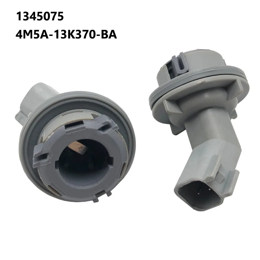 1pc Car Light Bulb Socket For Ford Focus 2005-2013 1345075 4M5A-13K370-BA Plug And Play Gray ABS Brake Light Base Bulb Socket