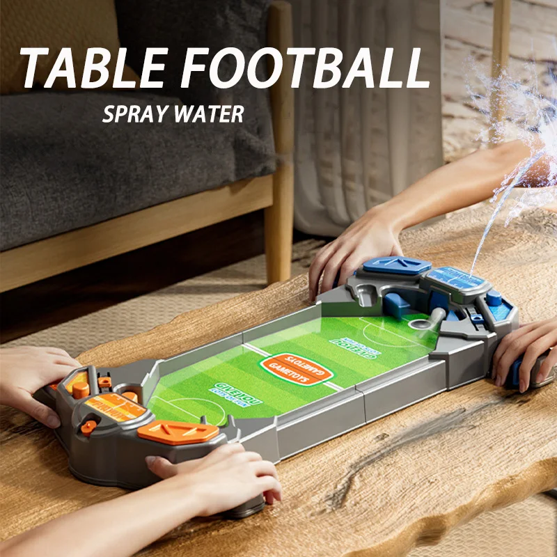 

Новый Настольный игровой стол для футбола будет распылять воду детская Интерактивная настольная игра для родителей и детей обучающая игрушка подарок