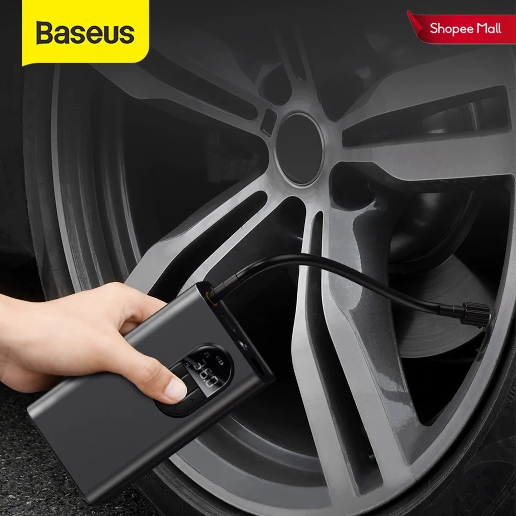Baseus Baseus Portable Car Air Compressor 150 PSI Digital Tire Inflator Air Pump Auto Tire Inflator for Car Bike Motorcycle