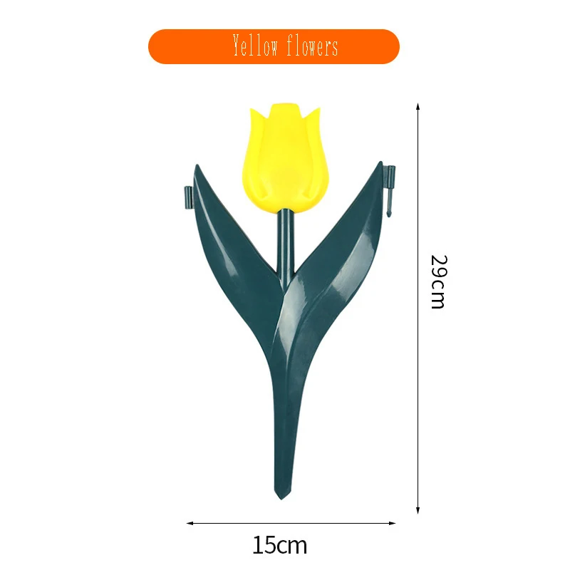Имитация цветка тюльпана пластиковый забор садовое украшение для газона пейзаж