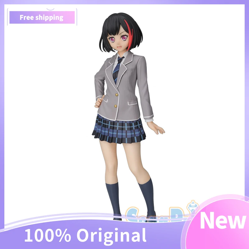 

Action Figure SEGA Anime BanG Dream Mitake Ran School Uniform Ornaments 100% Original Genuine Collection Model Doll Toy Realshot