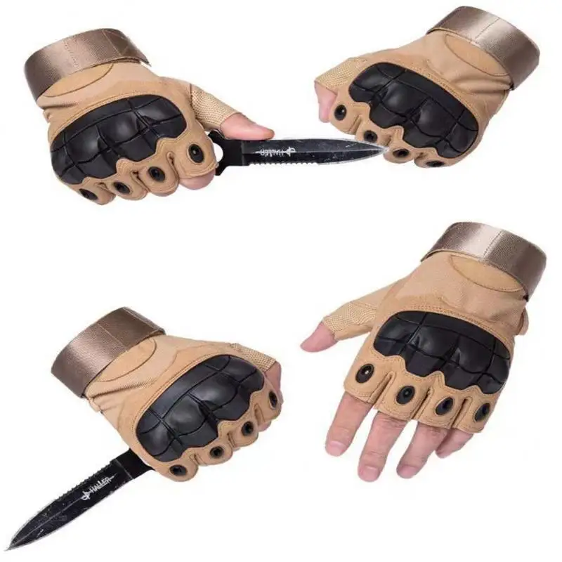 

Anti Slip Gloves Adjustable Wrist Tactical Gloves Multi-directional Protection Hands Protective Hand Back Design Clothing Gloves