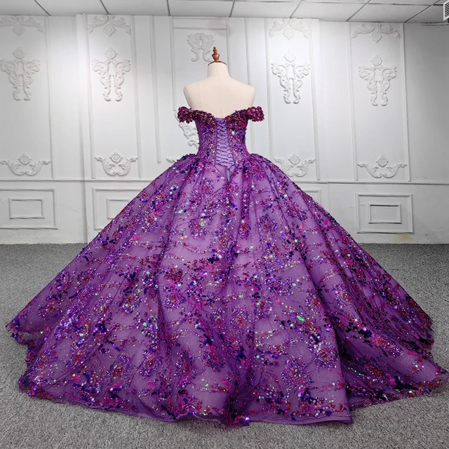 JANCEMBER Quinceañera Dresses Ball Gown Vestidos De 15 Años Purple Sequined Beading DY9522 Evening Party Dresses Bar Mitzvah 2