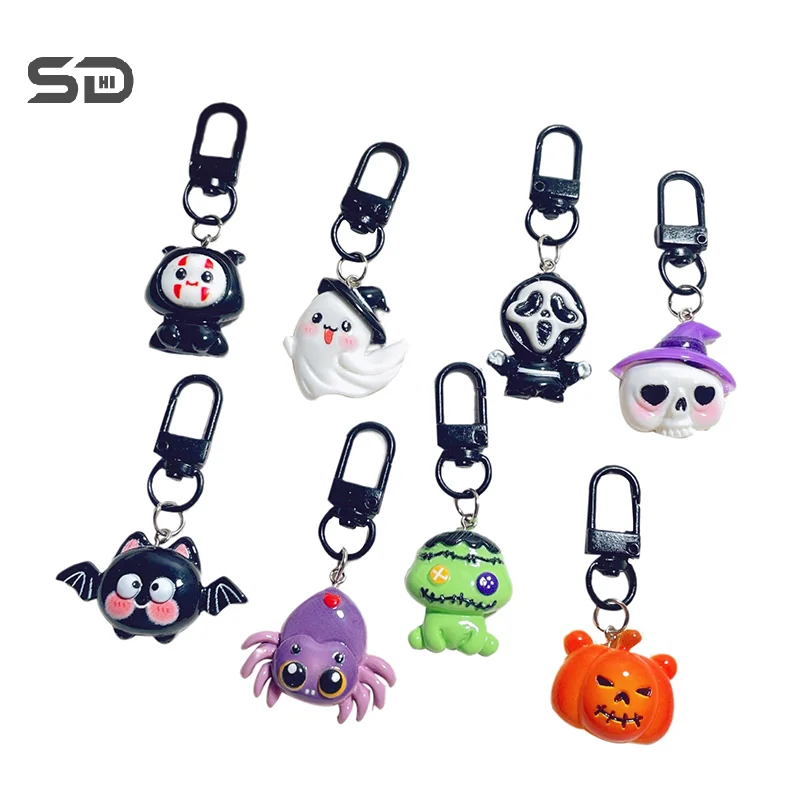 1 шт. Kawaii смола летучая мышь паук скелет тыква подвески ремесла DIY серьги брелок