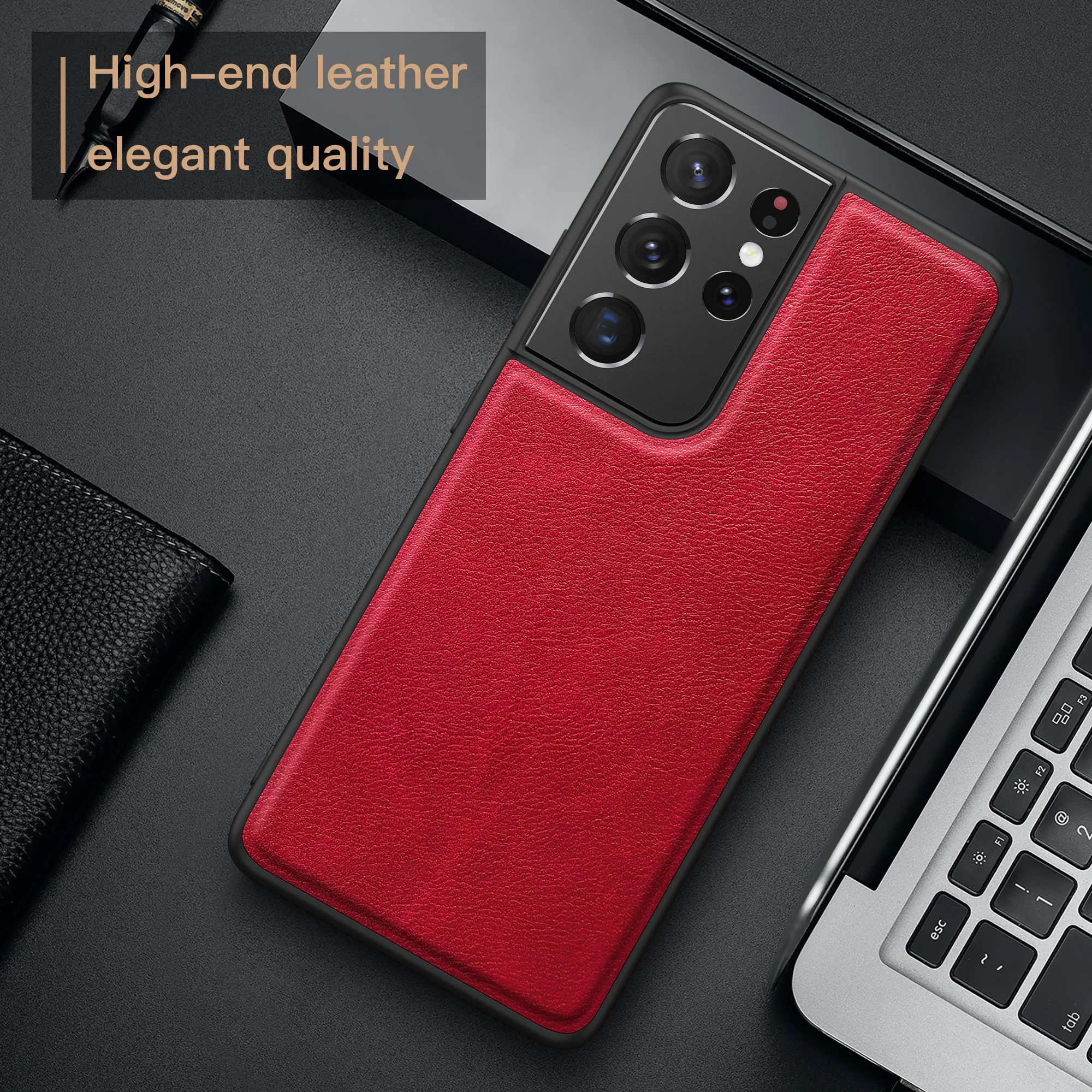 

Samsung Galaxy S21 UItra Case Luxury Vintage Leather Skin With Phone Cover For