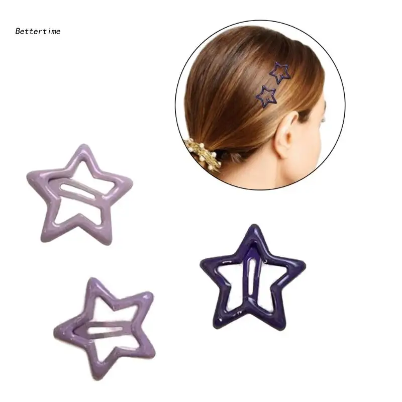 

B36D 10 шт. ярких цветов в форме звезды, заколки для волос, Подростковая фотография, шпилька