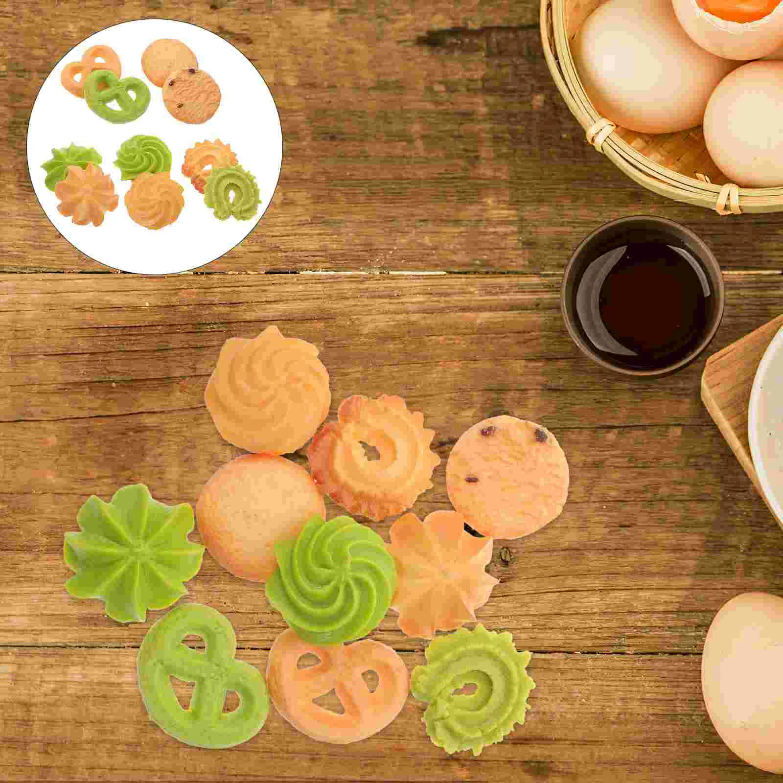 

Fake Biscuits Model Cookie Dessert Realistic Faux Toys Props Cookies Artificial Cake Display Pretend Toy Play Simulation