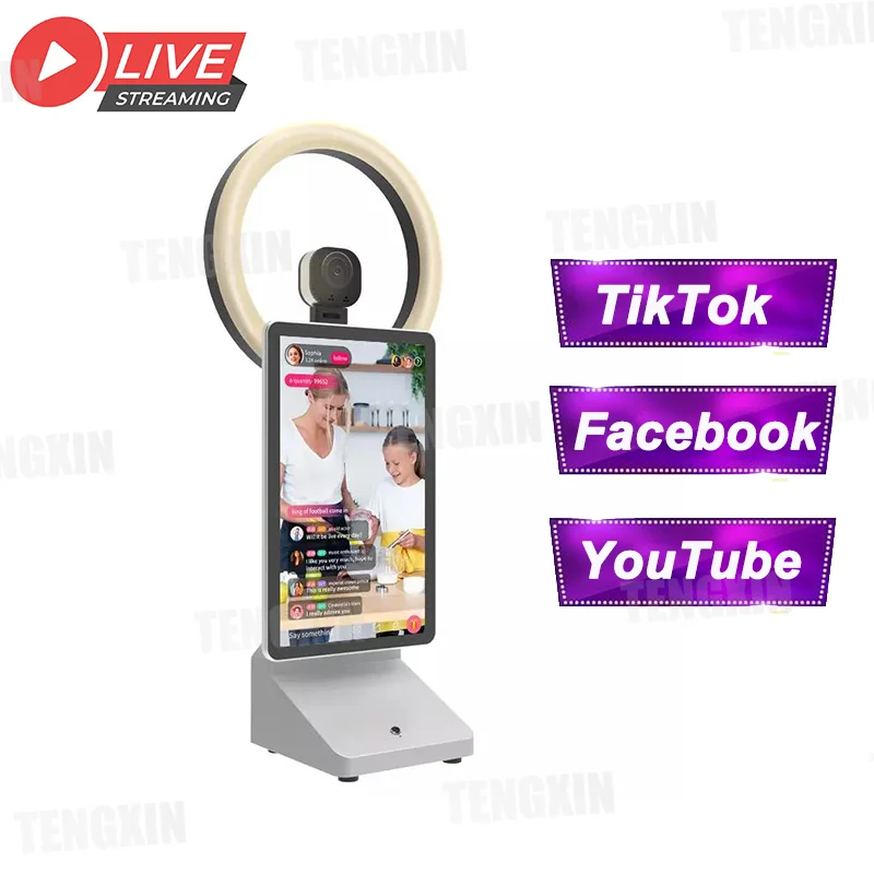 

2023 Best Live Streaming Machine 13.3inch LCD Touch Screen for TikTok Facebook YouTube Professional Live Broadcast Equipment