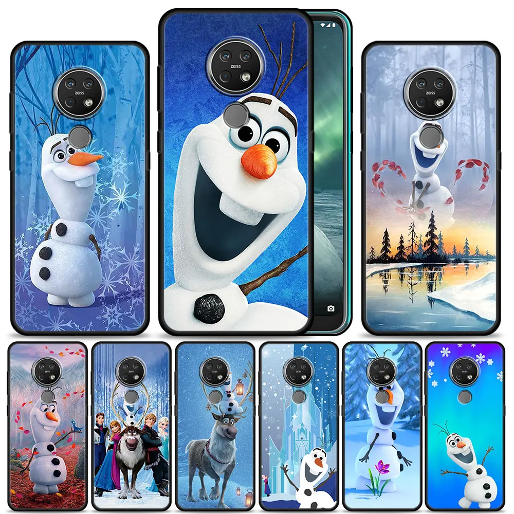 

Case Cover for Nokia G10 G20 G11 G21 G50 5.4 7.2 C20 C21 C30 X20 XR20 X10 3.4 Armor Luxury Capa Official Cell Back Disney Olaf