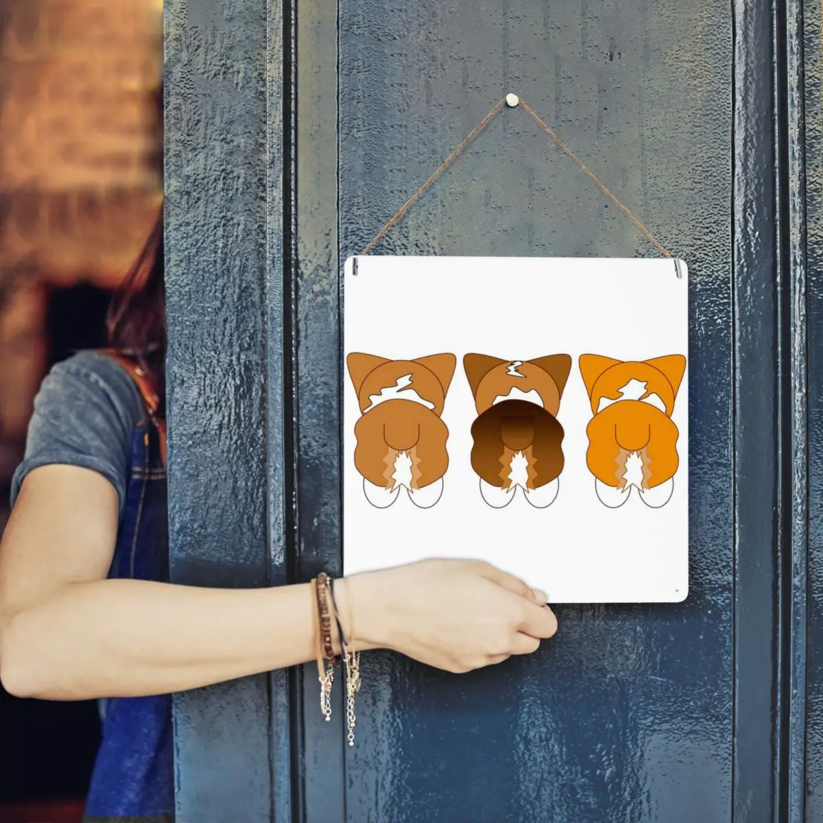 

Микс Pembroke металлический жестяной знак Декор настенное искусство легко установить Декор пространство подарок на день рождения