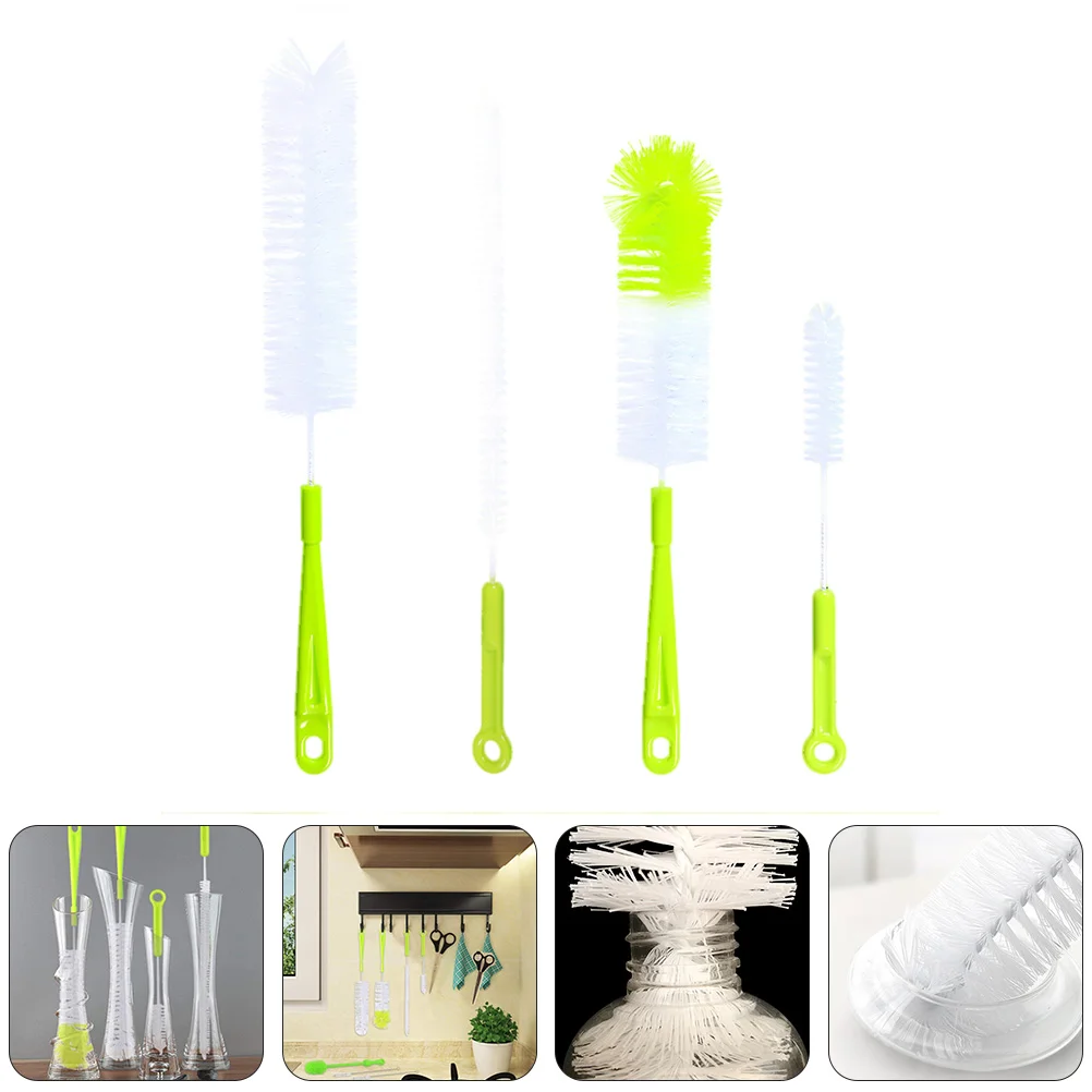 

Brush Bottle Cleaning Cupcleaner Brushes Washingsetfeeding Householddishwasher Scrubbermilkplastic Practical Drink Kitchen