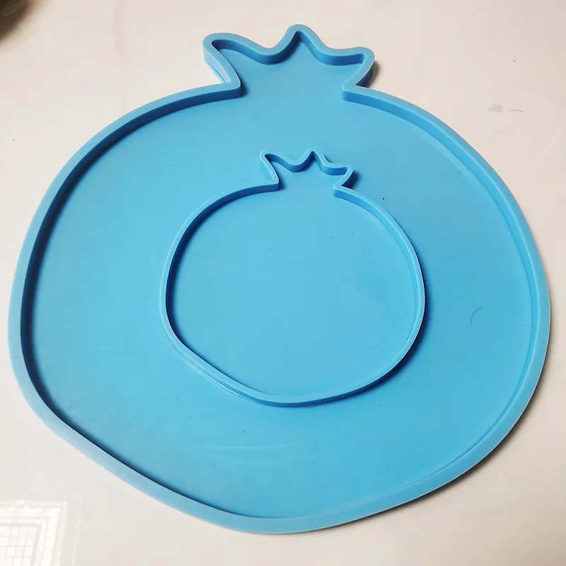 

Lydia 26cm Shiny Pomegranates (Garnets) - Silicone Mold for Resinart - Epoxy Resin - Coaster Mold Fluid Art Glossy Tray Jewelry