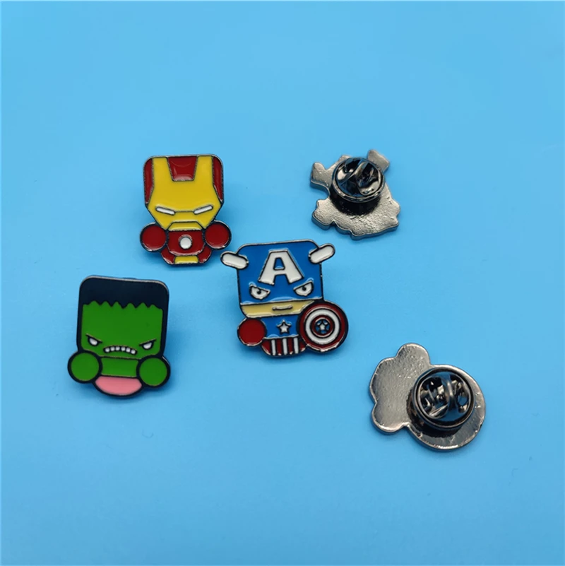 Металлический значок Мстители Человек-паук Халк Тор Ника Фурия Капитан Америка