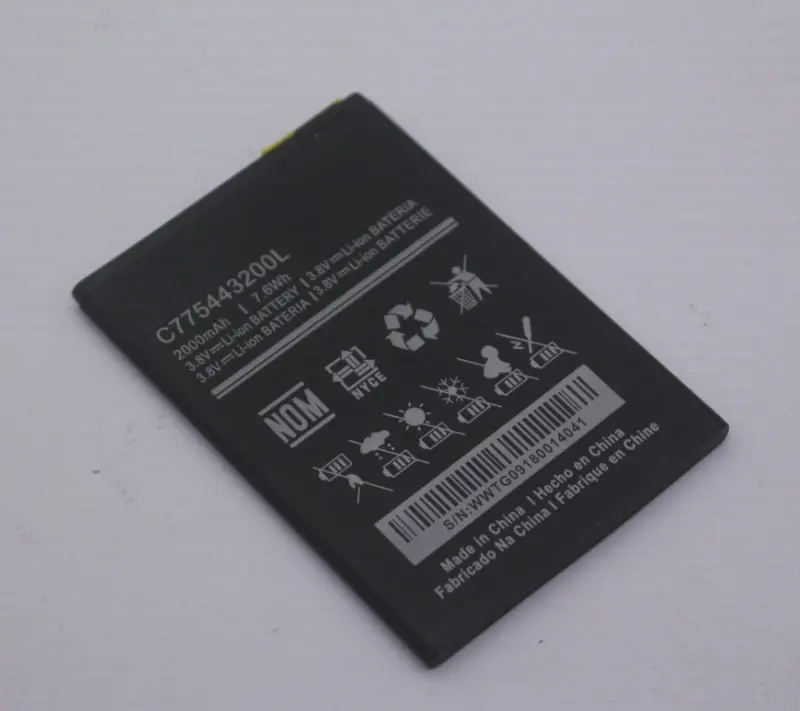 10 шт./лот 2000 мАч C775443200L Сменный аккумулятор для BLU C5L C050 C0050UU smartphone Li-Ion bateria Li-polymer