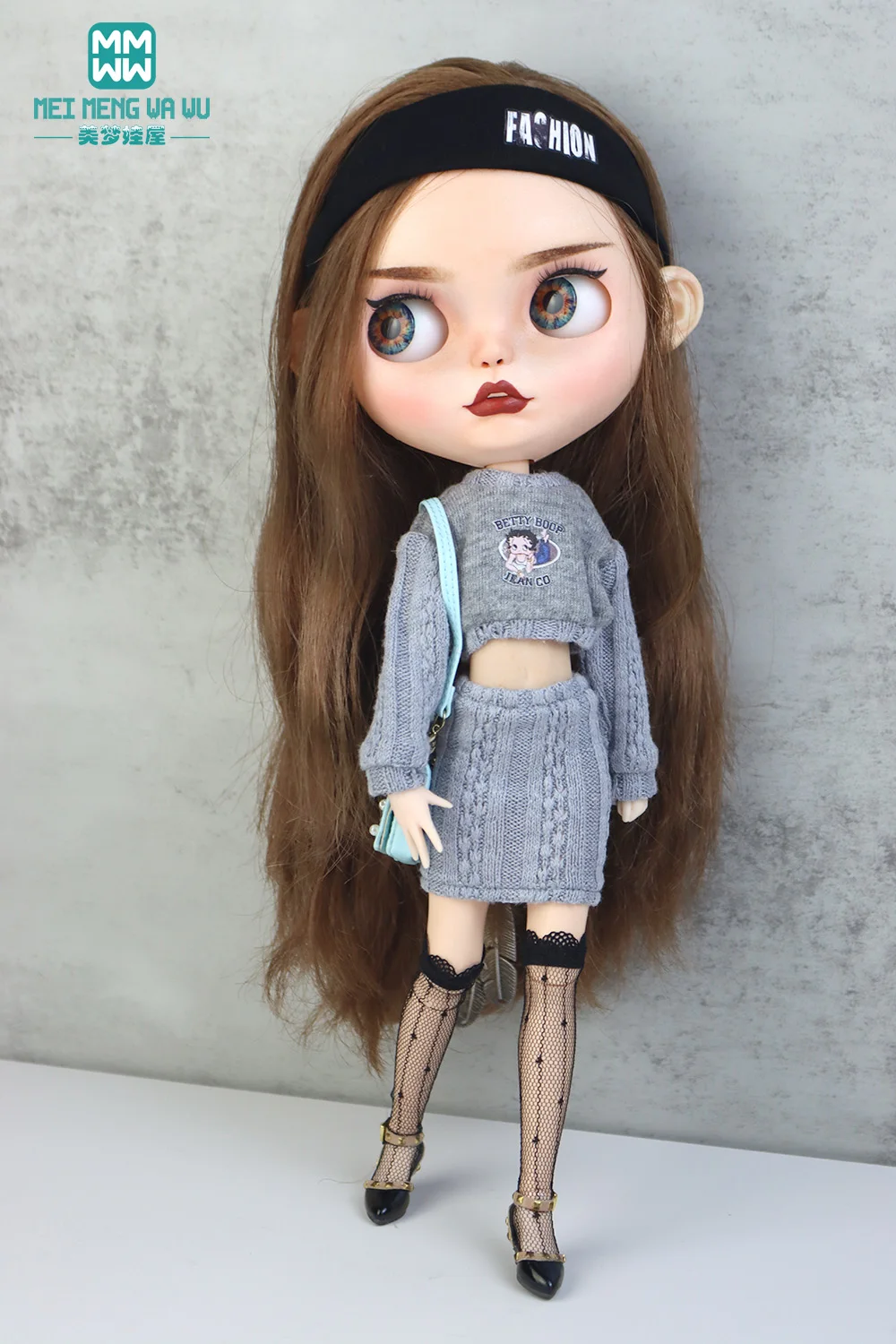 Фото Модная Одежда для куклы Blyth, свитер, юбка, брюки, леггинсы, подходит для Azo OB22 OB24, аксессуары для кукол, игрушки в подарок №4