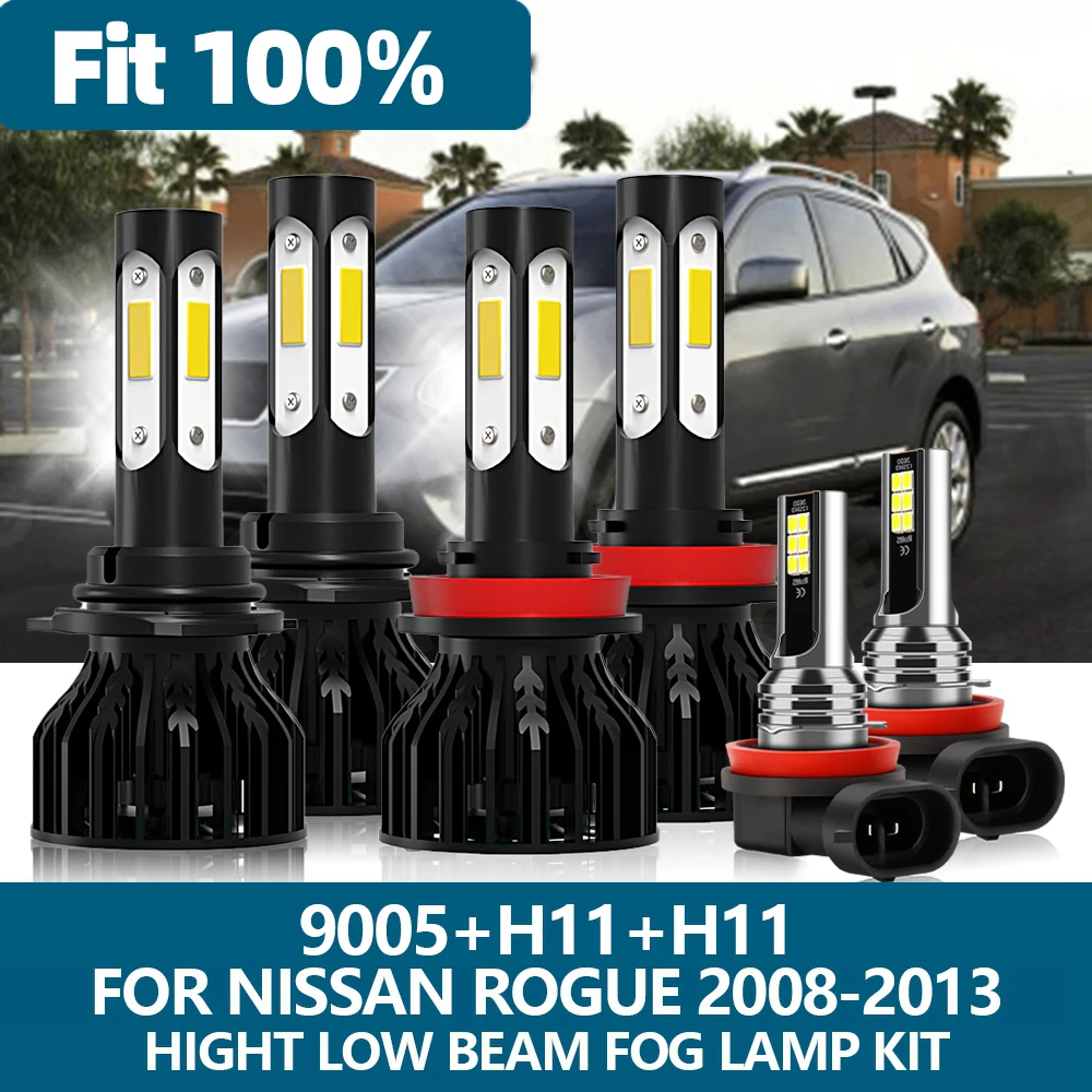 

Roadsun LED Car Headlight H11 9005 10000LM 6000K Auto Headlamp Fog Light Bulbs For Nissan Rogue 2008 2009 2010 2011 2012 2013