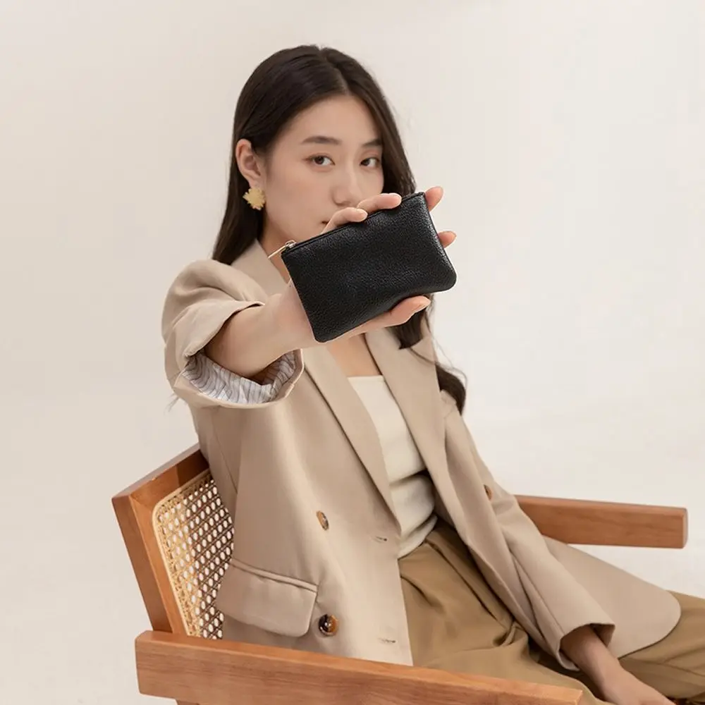 

Pattern Zipper Small Makeup Bags Lipstick Bags Women Purse Wallets Korean Card Holder Men Money Bag PU Leather Coin Purse