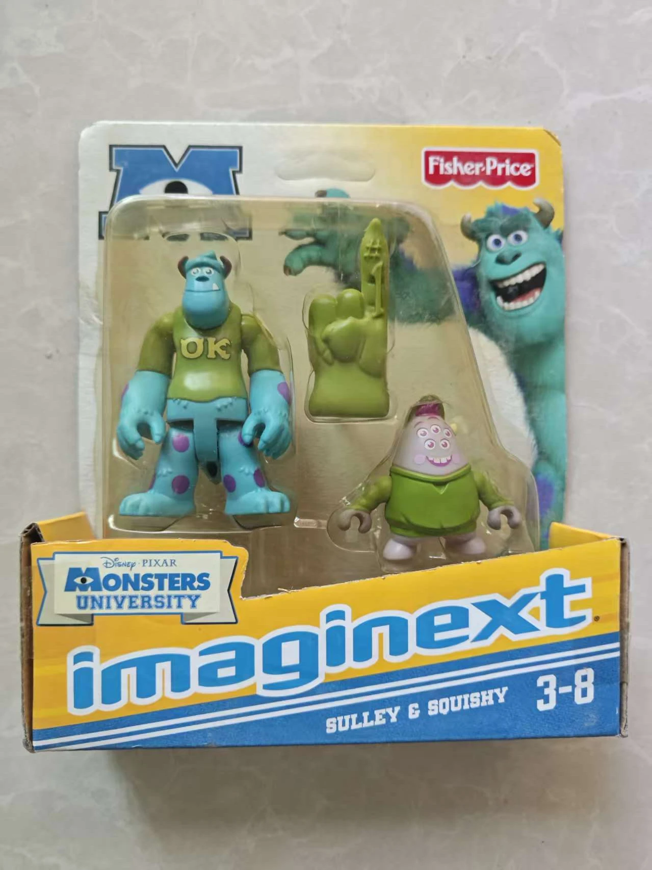 Фото Disney Imaginext Monsters Inc. Университет Майка, Рэнди Салли и Squishy Terri, милые свежие фигурки, мультяшная фигурка, запечатанная №5