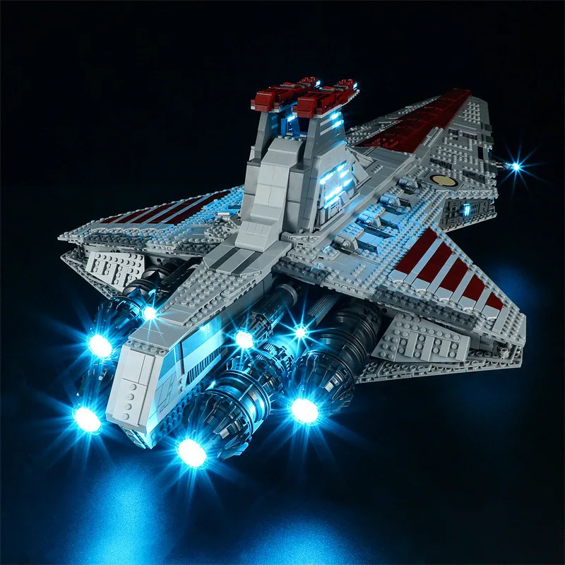 (Тylko светодиодный светильник) 75367 Star Venator-Class Republic Attack Cruiser Warplane (не включает