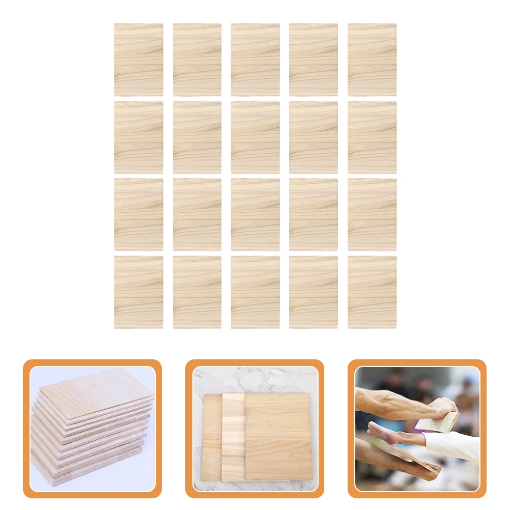 

20 Pcs Accessories Taekwondo Breaking Board Convenient Punching Boards Wood Performing