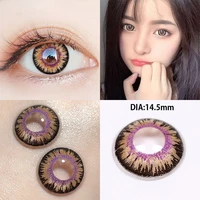 yimeixi 2pcs colored contact lenses for eyes high quality fashion eyes contacts makeup beauty pupil with lens case fast shipping