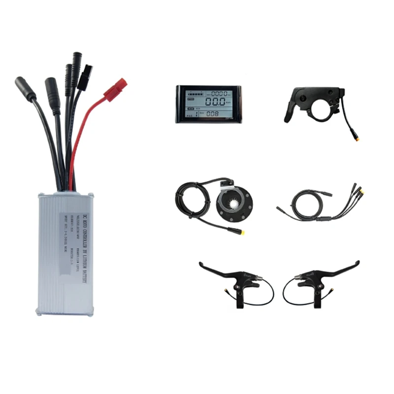 

JN22A Controller Kit Electric Bicycle Electric Scooter Kit SW900 Display Sine Wave Controller 36/48V 22A 500W