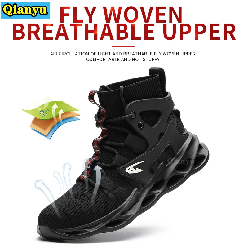 

2022 Applicable Outdoor Steel Toe Anti Smashing Puncture Proof Work BootWomen and Men Work Safety Shoes