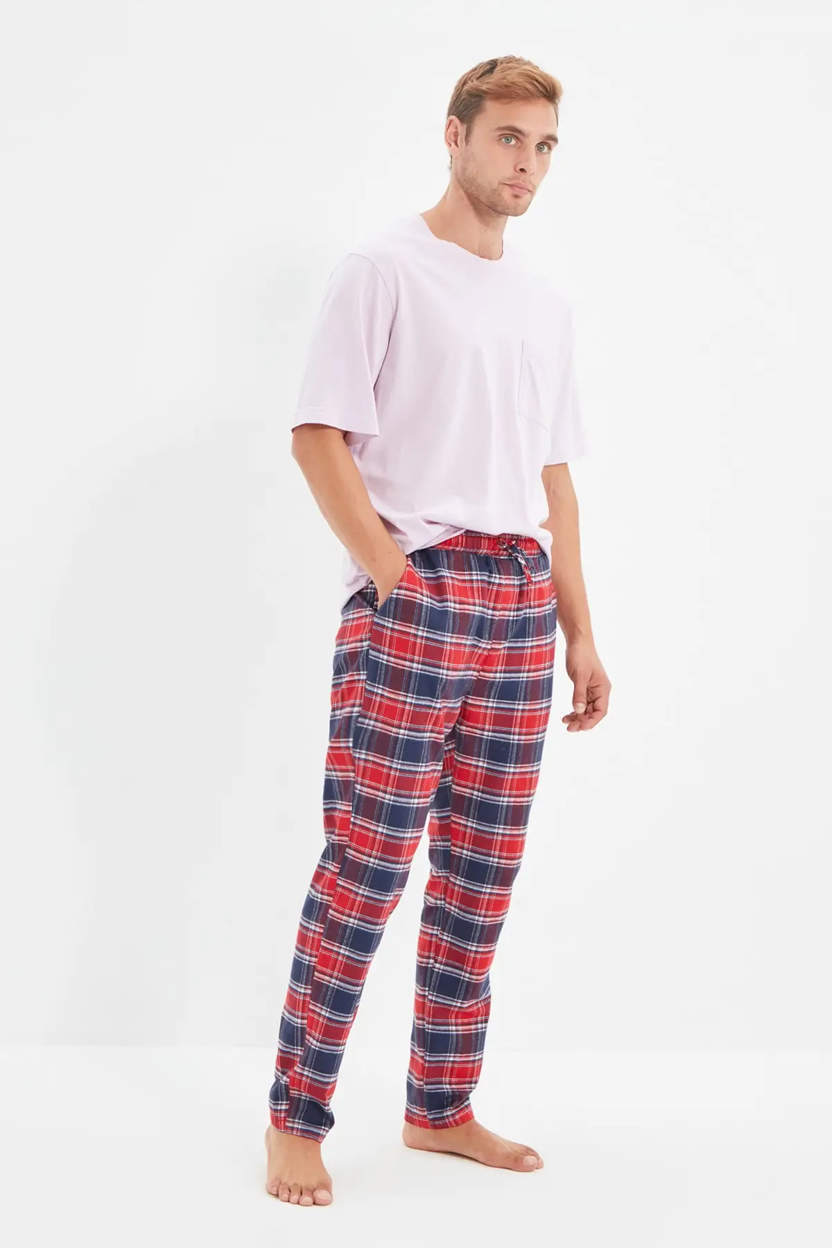 

Trendyol Male Regular Fit Plaid Pajama Bottoms THMAW22PJ0006